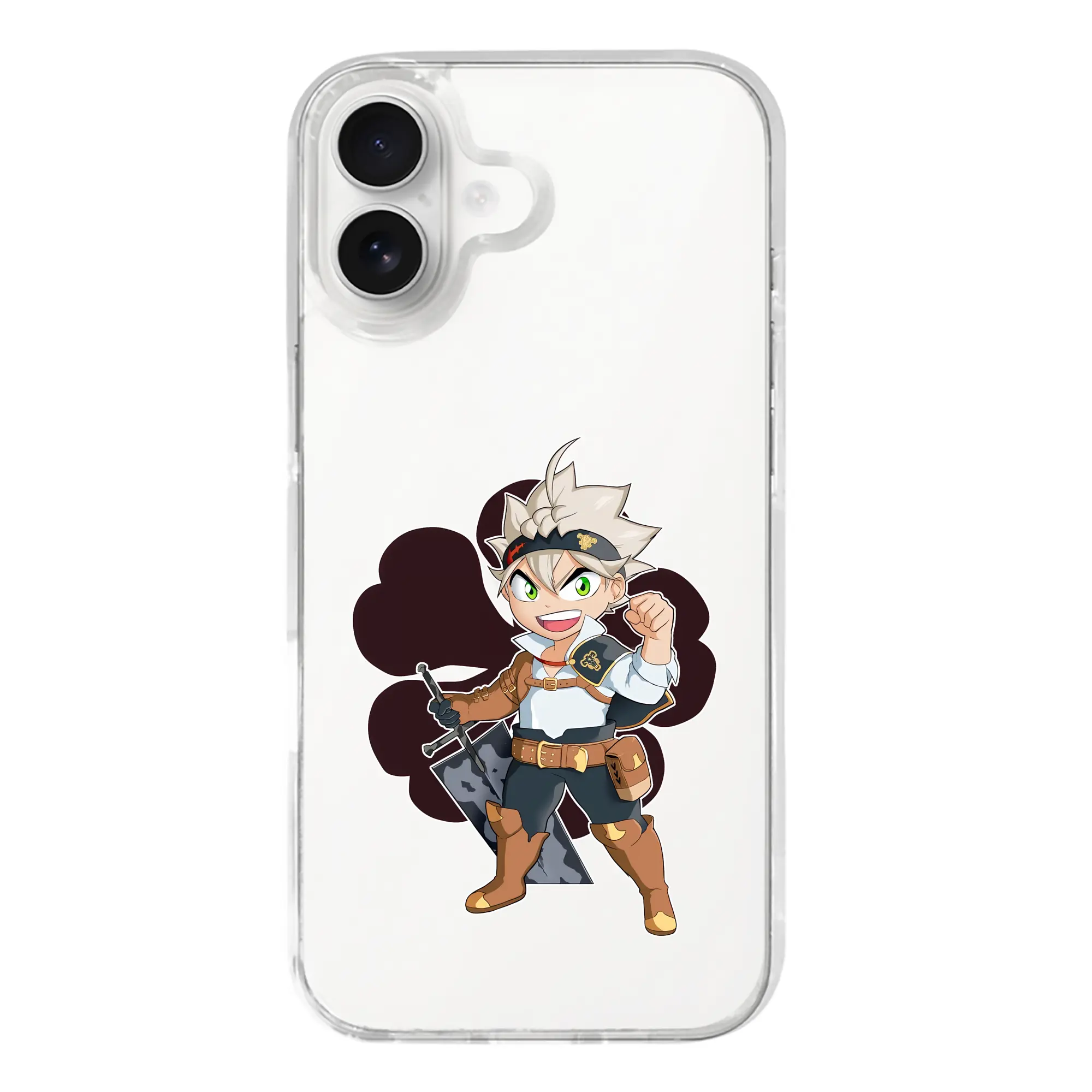 ブラッククローバー グッズ アスタ - iPhone 17シリーズ 透明スマホケース – 薄型・耐衝撃・精密フィット保護カバー